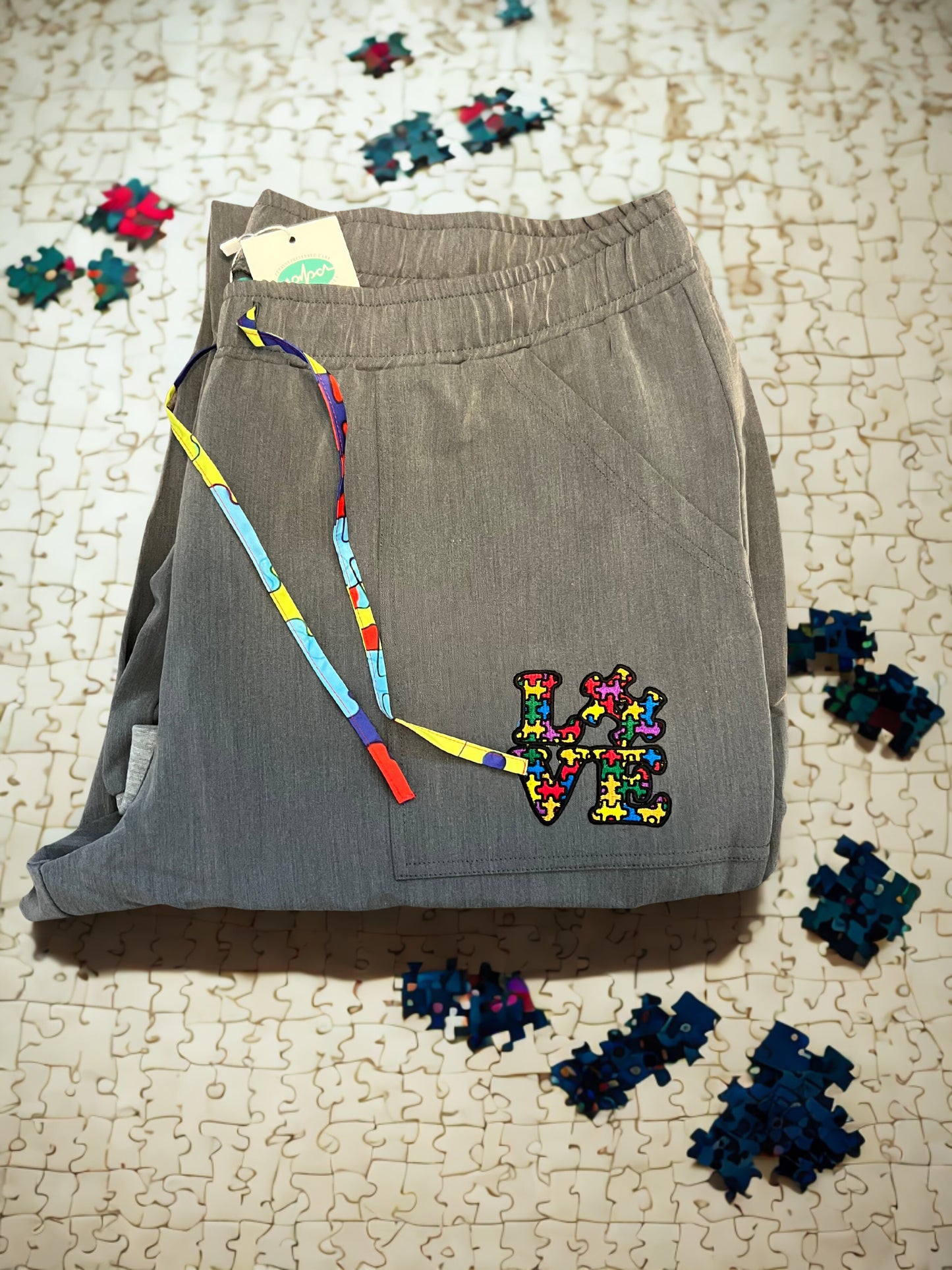 Autism Awareness Grey Joggers