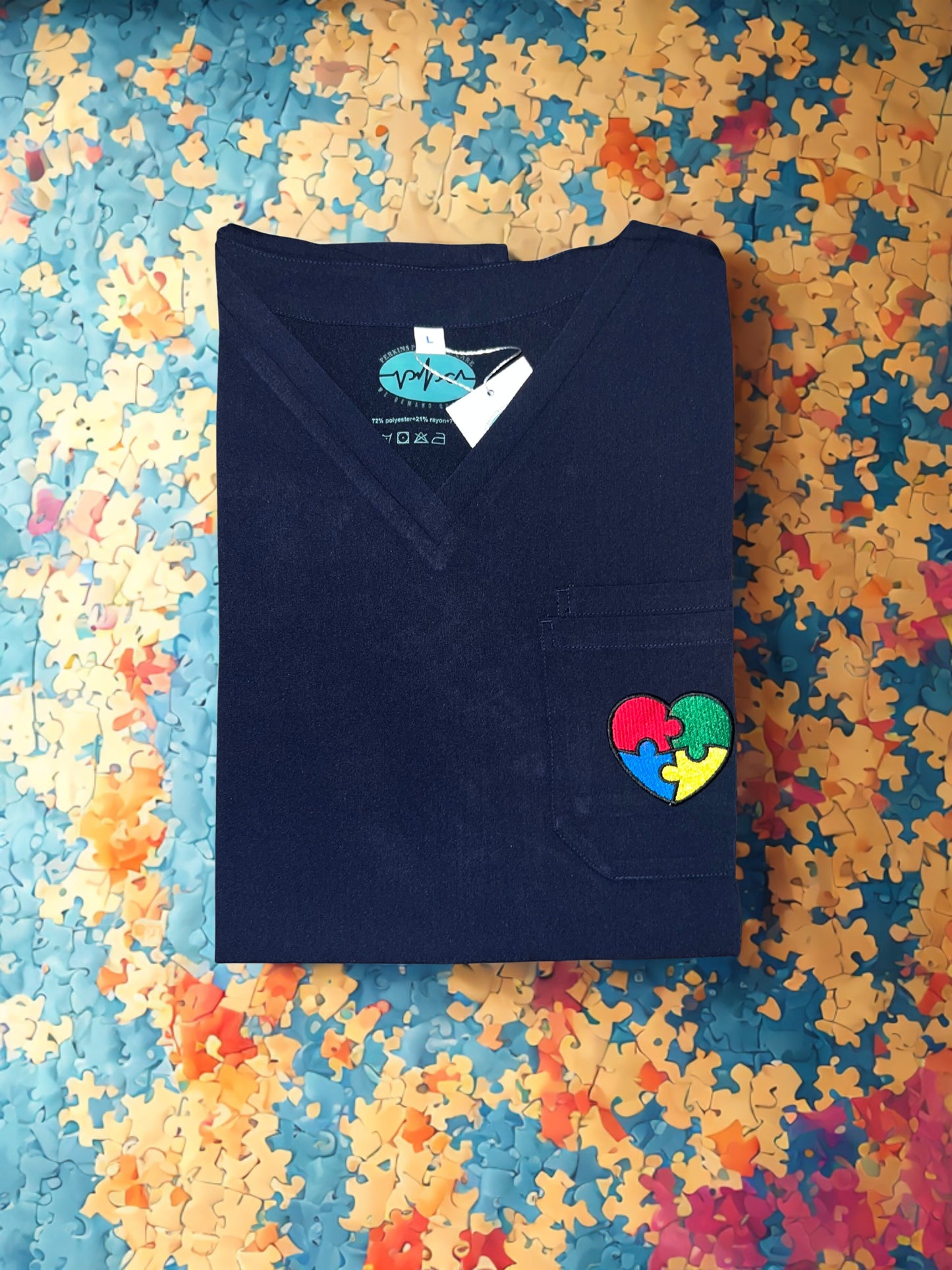 Autism Awareness Navy Top