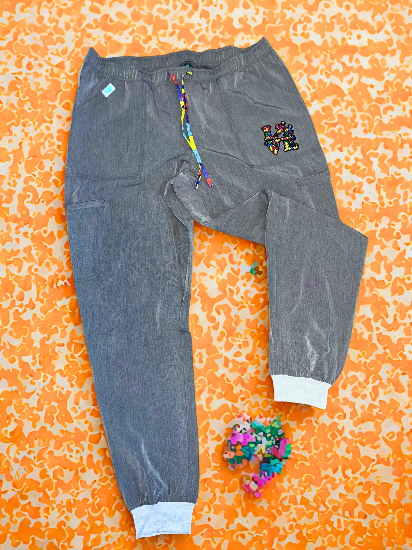 Autism Awareness Grey Joggers