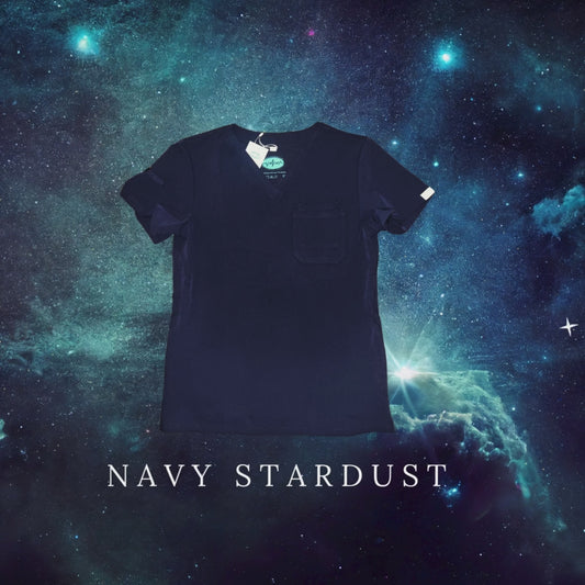 Navy Star Dust Top